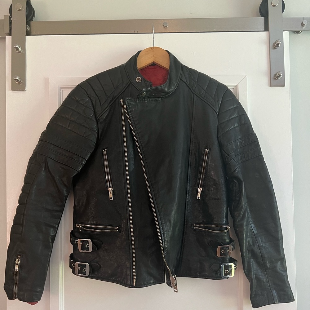 Vintage Black Leather Jacket